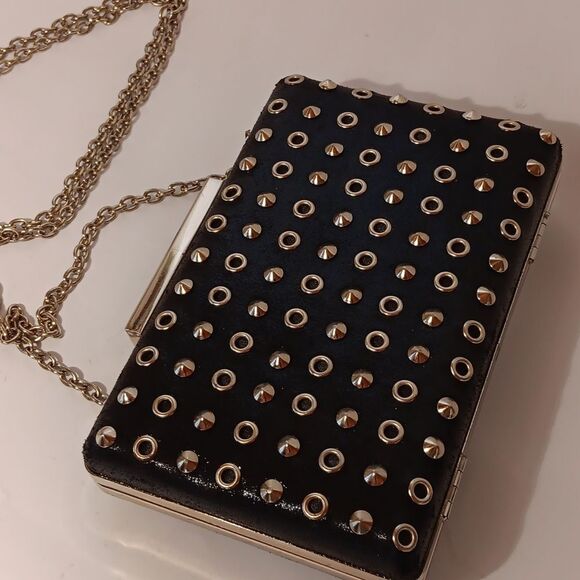 Expressions Studded Clutch Bag. Mini Bag. Whimsigoth. Edgy. - Picture 2 of 10